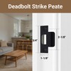 T-Strike Door Strike Plate, Stainless Steel Strike Plates for Interior