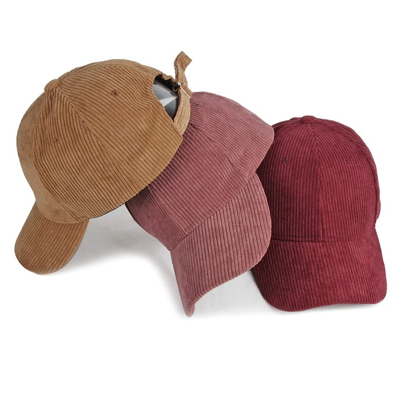 XRDSS Corduroy Baseball Cap Unisex Adjustable Classic Sports Cap Outdoor