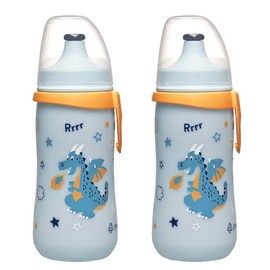 NIP Toddler Drinking Cup Non-Spill Cup 18 Months+ Sports Cup, Pack of 2 Items, Made in Germany
