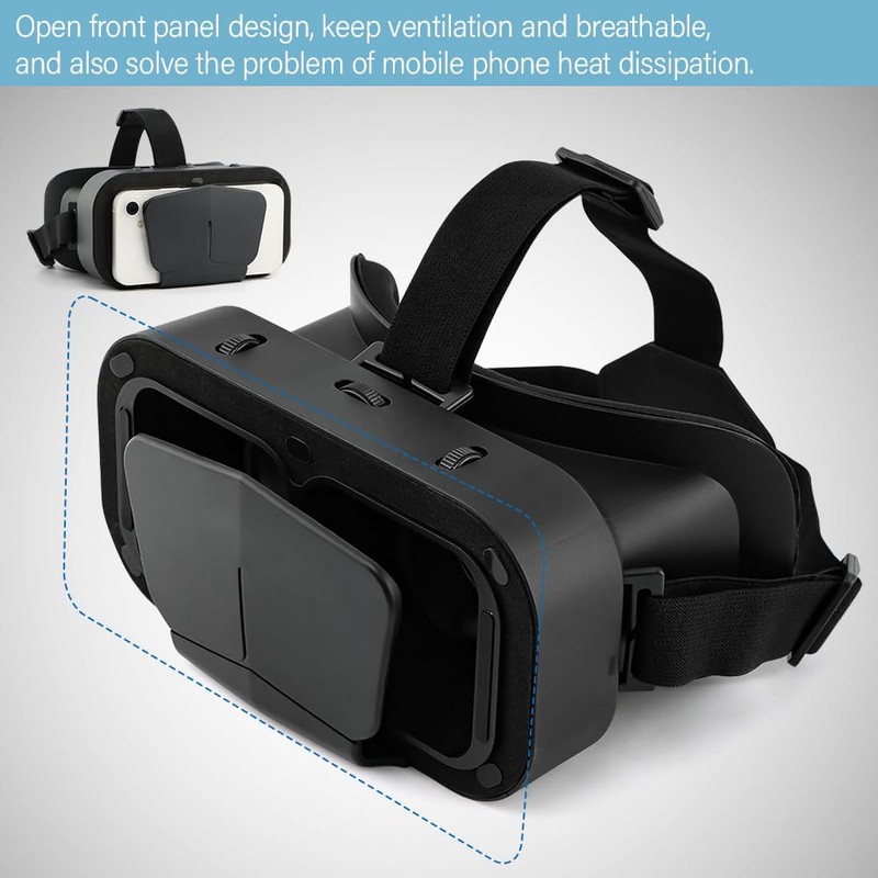 3D VR Headset, Virtual Reality 3D Glasses VR Headset Goggles
