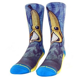 Chump Magic Cole Lemke plátano Lite - Calcetines unisex para hombre, color azul y amarillo, Azul, Large