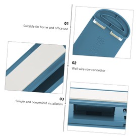 CAXUSD Sturdy Socket Holder Wall Mount Power Strip Fixing Tool Cable Organiser for Easy Setup