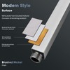 Clovermap Ceiling Mounted Shower Arm, 6 inch Square Extension Arm