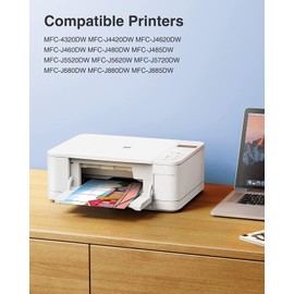 JETSIR LC203XL Ink Cartridges Compatible for Brother LC203 LC201 High Yield Works with MFC-J880DW MFC-J480DW MFC-J460DW MFC-J4420DW MFC-J485DW MFC-J885DW (Black, Cyan, Magenta, Yellow, 4 Pack)