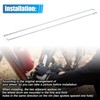X AUTOHAUX 24pcs 13G J Bend Bike Galvanized Spokes 11.34"