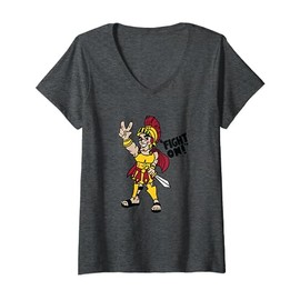 USC Womens Tommy's Fighting V Fight On! Full Color V-Neck T-Shirt