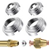 Saillong SAE Flare Connections, Hydraulic Flare Fitting for Refrigeration Leaks,