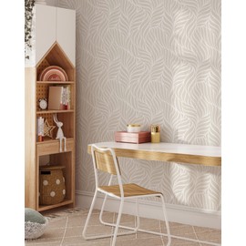 Coloritto Minimalistic Scandinavian Wallpaper | Removable Self Adhesive Abstract Gray Wallpaper | Boho Peel and Stick Wallpaper (1 roll 24" W x 60" H)