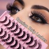 Somelese False Eyelashes Fluffy Mink Lashes Cat-Eye Look 5 Style