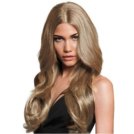 22" Straight Fineline Extensions Color R14/88H GOLDEN WHEAT - Hairdo Hairpieces 4 Piece Kit Clip In Tru2Life Heat Friendly Synthetic Fine Hair Flat Iron Curl Blow Dry