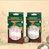 Christmas Press on Nails Short with white Snowflake Designs 24Pcs