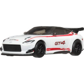 Hot Wheels Premium Car Culture Collectible Toy Car, 1:64 Scale Die-Cast Nissan Z GT 4, Race Day Vehicle with Real Riders Tires
