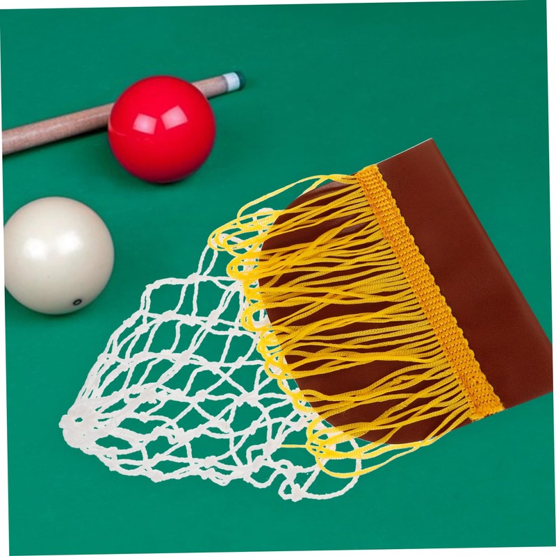 WOONEKY 6Pcs Billiard Table Pocket Drop Ball Net Durable Wear