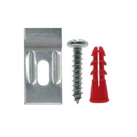 Picture Hanging Security Wall Support Brackets with Screws| Security Bracket, Screws and Anchors - 100 Pack