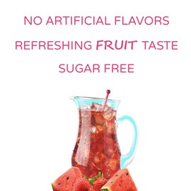 Crystal Light Sugar-Free Strawberry Watermelon Low Calories Powdered Drink Mix 6 Count Pitcher Packets