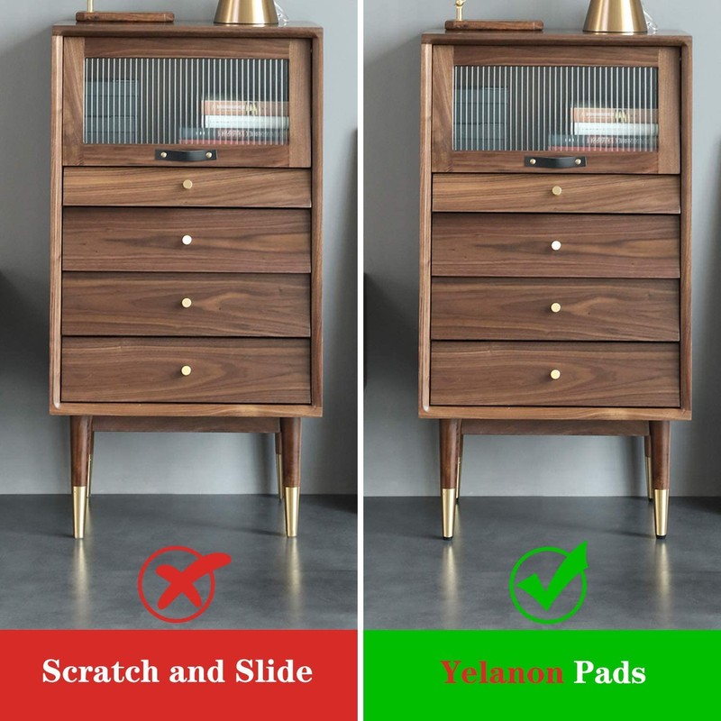 Yelanon Non Slip Furniture Pads -24pcs 2" Grippers Hardwood Floors