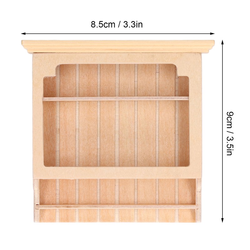 Dollhouse Cabinet Miniature Model Fine Workmanship Composite Wood Miniature Display