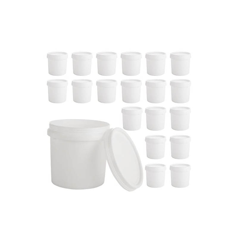 AKOLAFE 20 Pack Paint Buckets for Painting Empty Paint Cans
