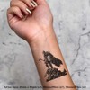 4 x 'Viking Standing on Cliff' Temporary Tattoos - Water