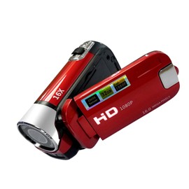 Digital Camera Video Recorder 16X F-ocus Zoom Design 2.7Inches TFT Screen Display Supported S D Card Batter-y Powered Operated for Video S-tudio