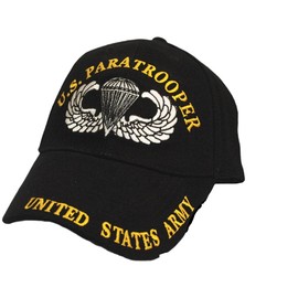 FindingKing U.S. Army Paratrooper Hat Black