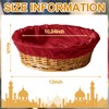 FillTouch 2 Pcs 12 Inches Round Offering Baskets for Church