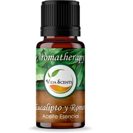 VIDA SCENTS | Aceite Esencial De 10ml 100% Puro Y Natural | Romero y Eucalipto