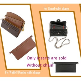 purse insert conversion kit - for LV Wallet Sarah bag, handbag accessories, inner bag organizer, 3015- brown