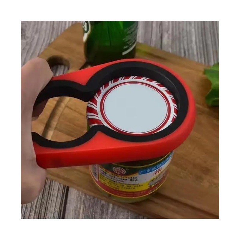 4-in-1 Jar and Bottle Opener – Easy Grip, Multi-Function Kitchen