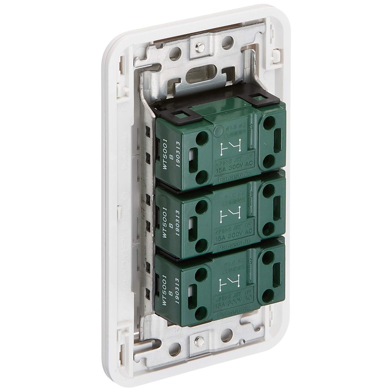 Panasonic Cosmo Wide Embedded Name Triple Switch B WTP50613WP [Genuine