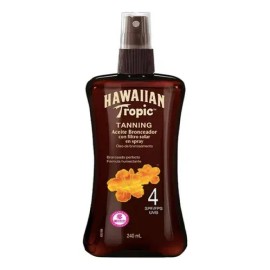 Hawaiian Tropic Tanning Aceite Bronceador Fps4 2pzs De 240ml