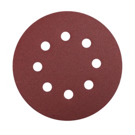 Secwell Pack of 20 Sandpaper 180 mm Velcro Sanding Discs 8 Hole Sandpaper Grit 240