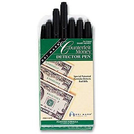 Dri Mark Smart Money Counterfeit Bill Detector Pen for Use with U.S. Currency - 12 pk. (Pack of 2)