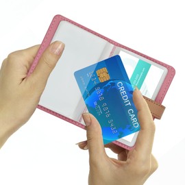 FORYEE Credit Card Holder with 26 Suitable Slot, ID Card Case PU Leather Wallet for Women Men Business Organiser Pocket (Pink)