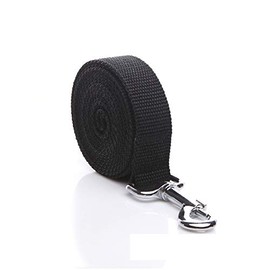 Durable Nylon Dog Leash 4 Ft 5 Feet 6 Foot Long, Walking Training Dog Leashes for Medium Large Dogs, 1 Inch Wide( 6ft,Black)