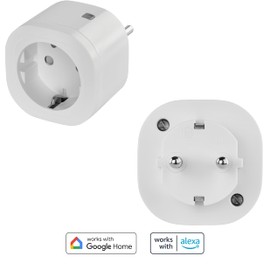 OMAJIN by Netatmo, Smart Socket Timer, Energy Monitoring, Remote Control, Electricity Meter, Delayed Power Off, Energy Saving, No Hub Required, WiFi 2.4Ghz, 16A/3 680W, OSP-SK