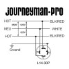 Journeyman-Pro 2-Gang 20/30 Amp Twist Lock Power Inlet Receptacle L14-30