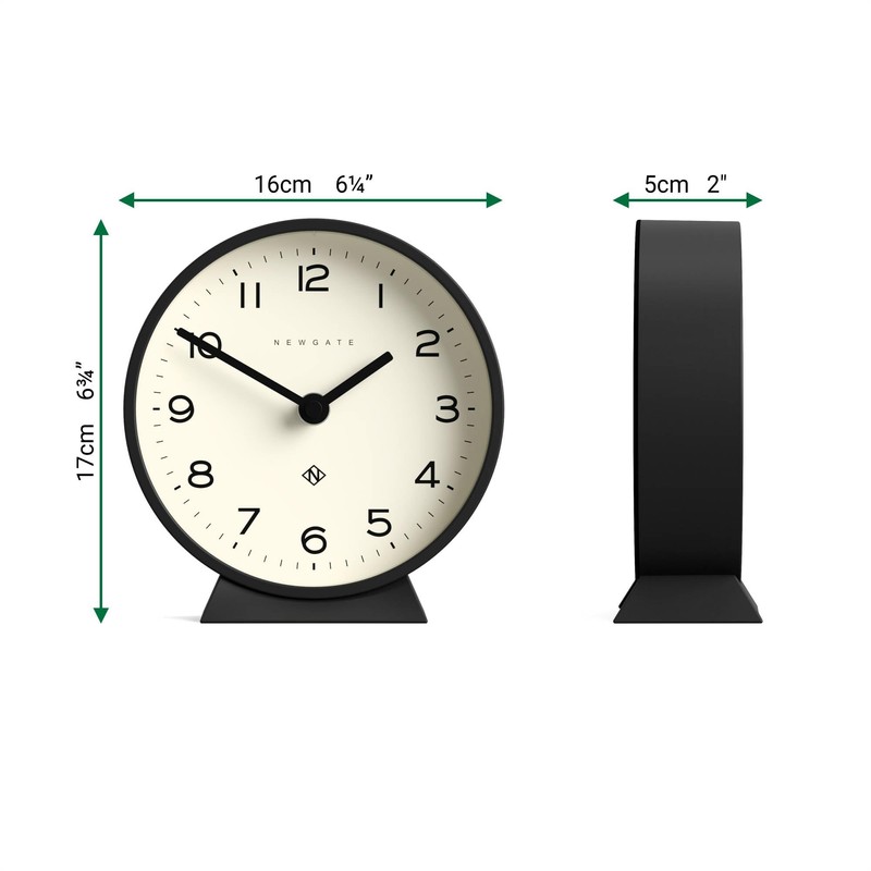 NEWGATE® M Mantel Echo Desk Clock | Modern Round Design