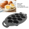 10 Holes Egg Poacher Insert Easy Release Portable Multifunctional Egg
