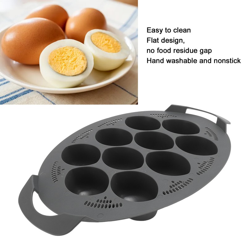 10 Holes Egg Poacher Insert Easy Release Portable Multifunctional Egg