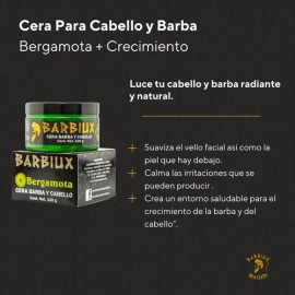 Kit 3 Cera Para Cabello Hombre Bergamota + Crecimiento Barba