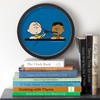 CafePress Peanuts Chuck & Franklin 10" Wall Clock for Livingroom,