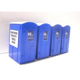 Dioramas Plus 1/32 Scale Slot Car Layout Scenery Porta Potty Kit Set of 4 Ninco Scalextric