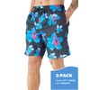 TEX2FIT 2-Pack Men's Swim Shorts with Pockets, Quick Dry Swim