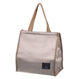 PATIKIL Insulated Lunch Bag, Oxford Cloth Waterproof Lunch Tote Bag Thermal Portable Lunch Box Food Container for Work Office Picnic Outdoor, 10.24"x6.69"x10.24", Brown