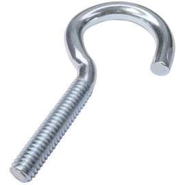 AERZETIX - C47832 - Set of 20 - Screw Hooks - Hook Screw - M4 x 40 - Diameter 4 x 40 mm - Galvanised Steel - DIY - Assembly Tool Hardware