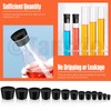 Tanstic 32pcs Solid Rubber Stoppers 13 Assorted Sizes 000#-10# Tapered
