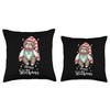 Smarty Pants Designs Merry Slothmas Christmas Sloth Throw Pillow, 16x16,