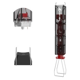 ATTACK SHARK KS01 2-in-1 Switch Puller Keycap Puller for Mechanical Keyboard,304 Stainless Steel Puller,Switch DIY Tool,Easily Remove Replacement Gaming Keyboard(Dark Gray)