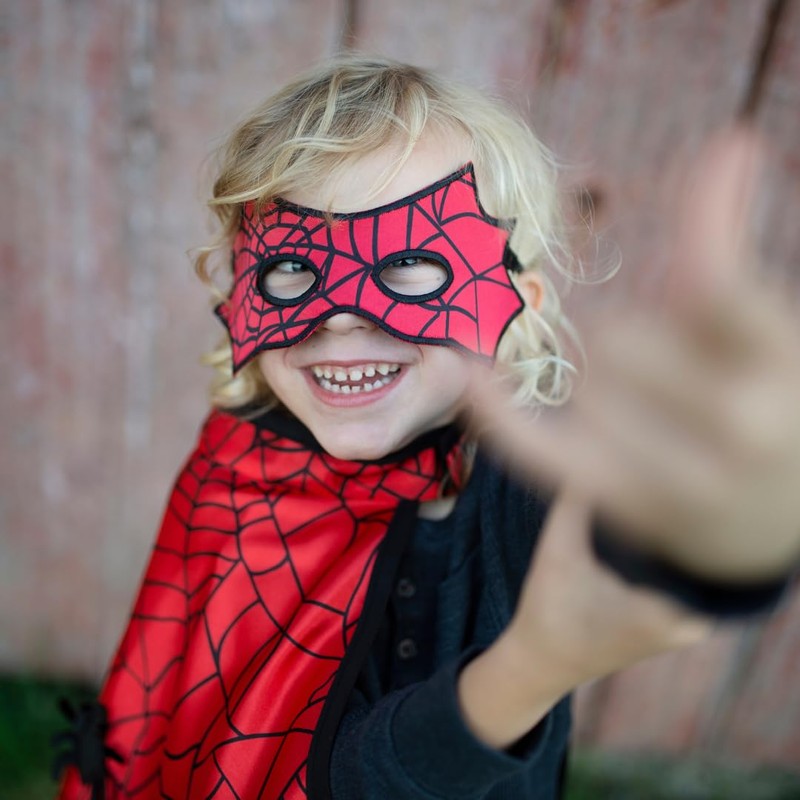 Boy's Reversible Spider & Bat Cape